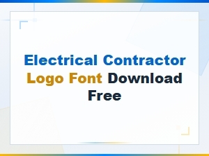 Free Electrical Contractor Logo Fonts to Download